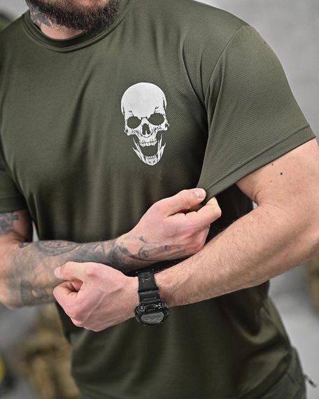 Тактична поту відводяча футболка NECRON дівчина олива ДЛ6381 | Зображення 3