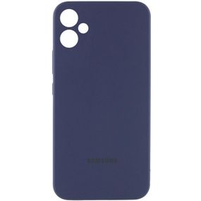 Чехол Silicone Cover Lakshmi Full Camera (AAA) with Logo для Samsung Galaxy A05 Темно-синий / Midnight blue