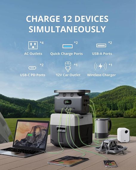 Мобільний наружний джерело живлення з інвертором XPRO HL-1500W 24V (44748-HL-1500W_25319) | Зображення 5