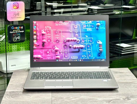 Мобільна робоча станція Б-клас HP ZBook 15 G6 / 15.6" (1920x1080) IPS / Intel Core i7-9850H (6 (12) ядра по 2.6 - 4.6 GHz) / 16 GB DDR4 / 512 GB SSD M.2 / nVidia Quadro T1000, 4 GB GDDR5, 128-bit / WebCam / Win 11 Pro б/в | Зображення 1