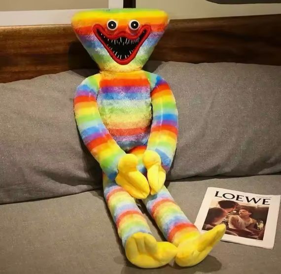 М'яка Іграшка Хагі Вагі Райдужний Лілі Мілі Велика Обіймашка з Липучками Poppy Playtime 80 см