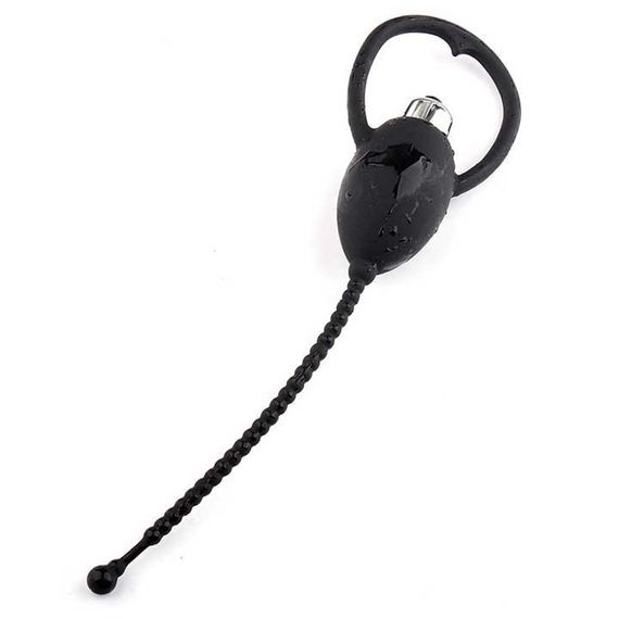 Уретральний катетер з вібрацією "Olo" - Чорний