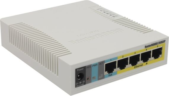 Коммутатор MikroTik Cloud Smart Switch RB260GSP (CSS106-1G-4P-1S) | Зображення 2