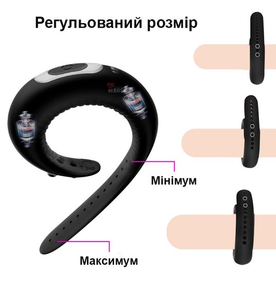 Ерекційне кільце з вібрацією (10 режимів, USB) | Зображення 2