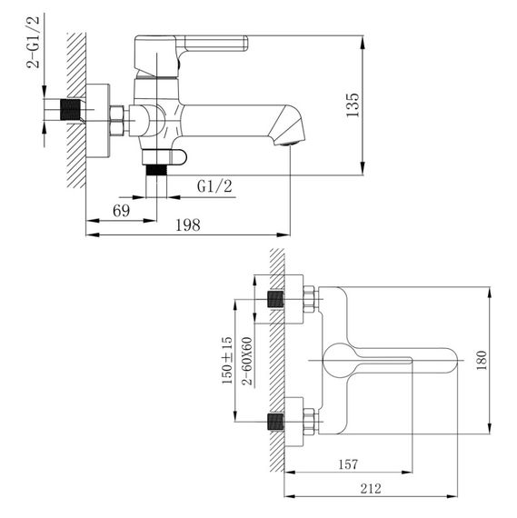 Змішувач для ванни Qtap Cardinal QTCAR259CRM45656 | Зображення 5