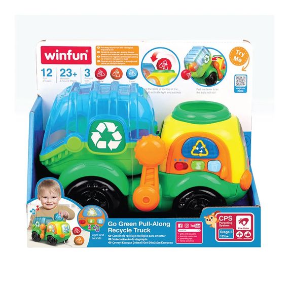 Машинка ігрова WinFun Сміттєвоз 250302-01 24 см