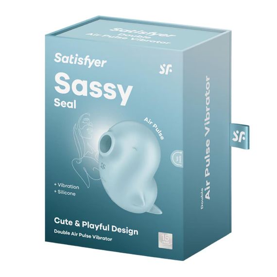 Вакуумний кліторальний стимулятор з вібрацією Satisfyer Sassy Seal, 2 незалежні мотори sexstyle | Зображення 4