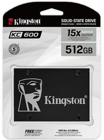 Твердотельный накопитель SSD 2.5&quot; Kingston KC600 512GB SATA 3D TLC (SKC600/512G) | Зображення 2