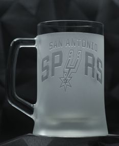 Подарунковий келих для пива 670 мл з гравіюванням лого баскетбольного клубу НБА Сан-Антоніо