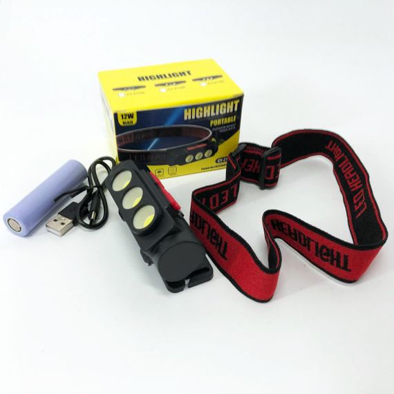 Ліхтар налобний акумуляторний PLD-2119C, Ліхтарик військовий світлодіодний налобний ліхтарик | Зображення 7