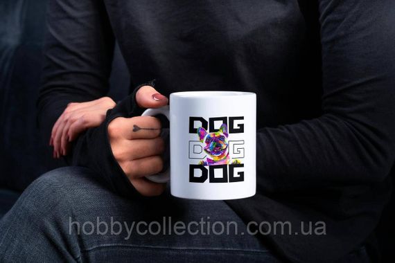 Кружка з принтом "Dog" 330 мл Біла | Зображення 2