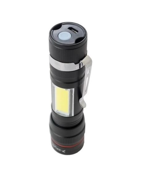 Ліхтар ручний X-Balog BL-520-T6 ХРЕ + COB, ЗУ mircoUSB, вбудований акумулятор, zoom | Зображення 2