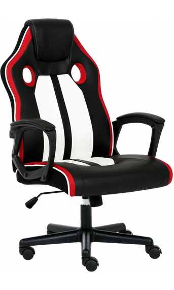 Кресло геймерское GT Racer X-2301 BlackWhiteRed | Зображення 2