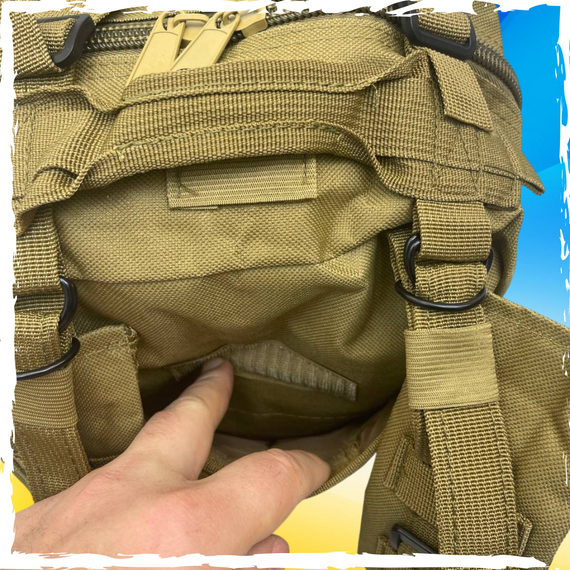 Рюкзак тактичний 38л. Рюкзак камуфляжний, дорожній, туристичний, піксельний, хакі. 38л | Зображення 4