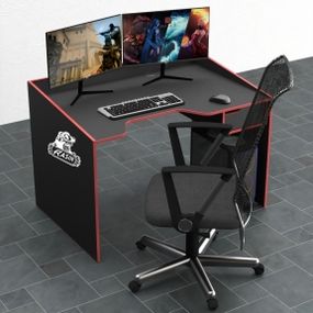 Стол компьютерный Comfy-Home Rasin RS-5 черный черныйкрасный