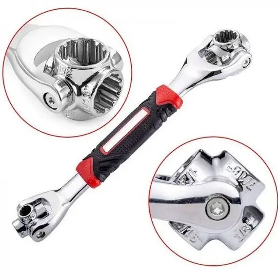 Універсальний ключ 48 в 1 Universal Tiger Wrench PRO 2428 new original Надміцний набір універсальних ключів | Зображення 9