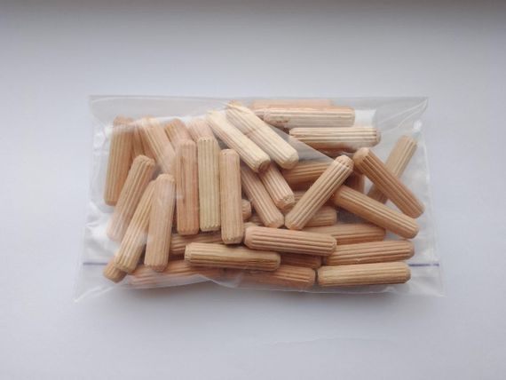 Шкант дерев'яний меблевий (Чопік) 8мм на 35мм (упаковка 50шт)