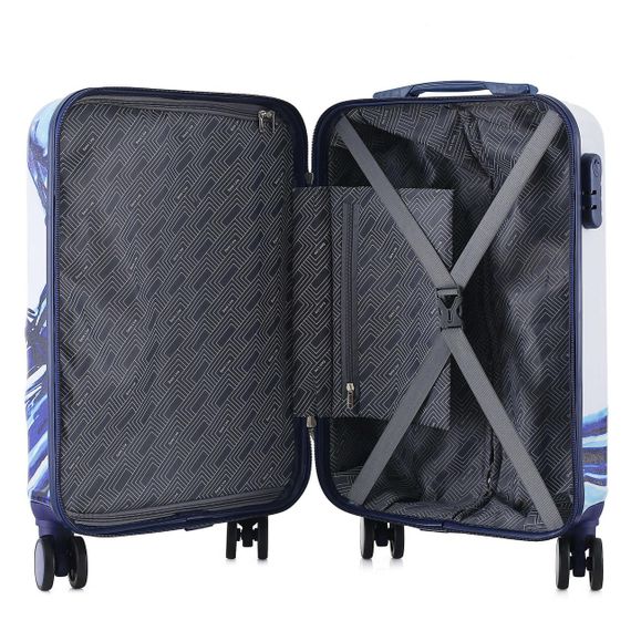 Валіза Semi Line 20" (S) White/Blue Print (T5653-1) | Зображення 1
