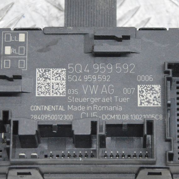 Блок керування передніх правих дверей Volkswagen Golf VII 2012-2020 Фольксваген Гольф 7 5Q4959592 | Зображення 1