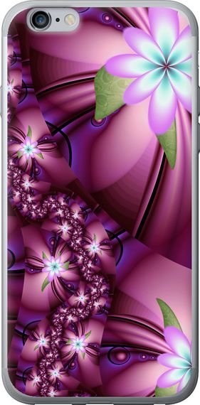 Чехол на iPhone 6 Plus Цветочная мозаика "1961u-48-17620"