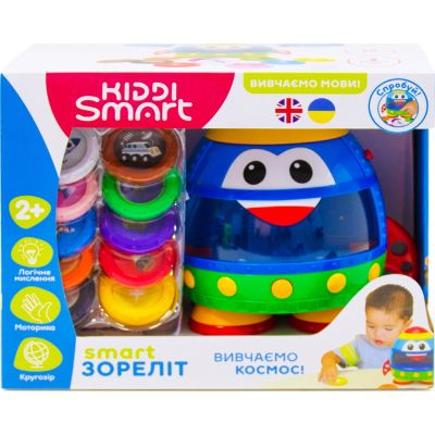 Развивающая игрушка Kiddi Smart Интерактивная обучающая игрушка Smart-Звездолет украинский и английский язык (344675) | Зображення 2