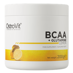Аминокислотный комплекс Ostrovit BCAA + Glutamine 200 г, orange