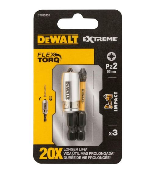 Набір біт DeWalt IMPACT TORSION ударні Pozidriv (DT70535T)