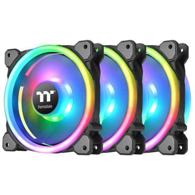 Кулер для корпуса ThermalTake Riing Trio 12 RGB Radiator Fan TT Premium Edition (3-Fan Pack)