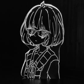 Акриловий світильник-нічник Мірай Куріяма білий tty-n001651