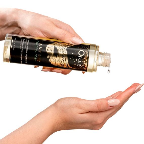 Масажна олія Orgie – Tantric Celestial Scent (200 мл), для тантричного масажу, зволоження | Зображення 1