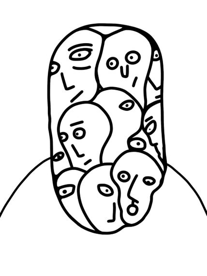 Акриловий світильник-нічник Арт білий tty-n001714