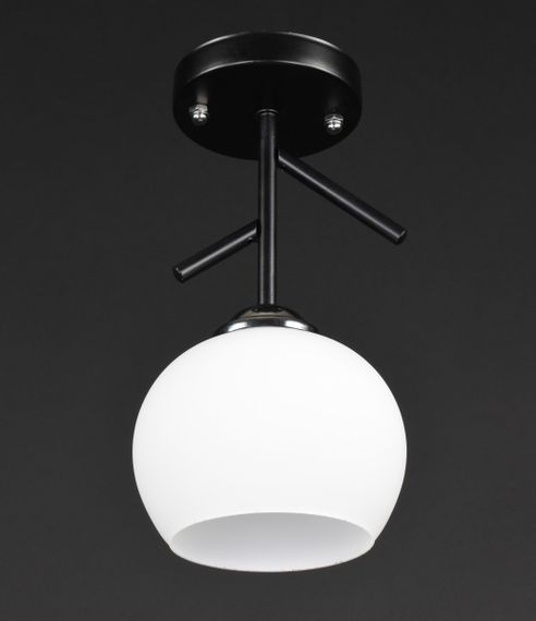 Люстра стельова на 1 лампочку 27810 Чорний 26х13х13 см.