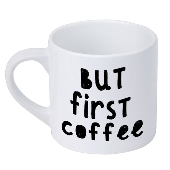 Кружка маленькая But first coffee 170 мл (KRD_20M039)