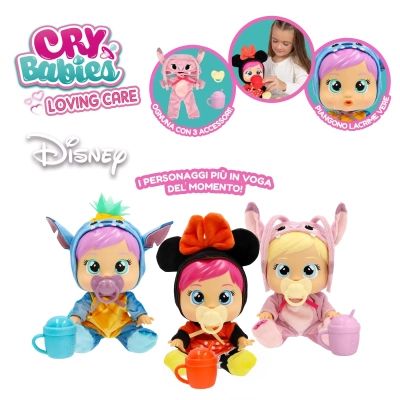 Кукла IMC Cry babies Любовь и забота Дисней Плакса Стич с аксессуарами 26 см (927377) | Зображення 8