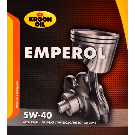 Масло моторное KROON OIL EMPEROL синтетика 5W40 1л (02219) | Зображення 1