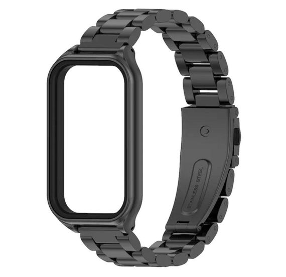 Металлический ремешок Mijobs для фитнес браслета Xiaomi Smart Band 9 Active - Black