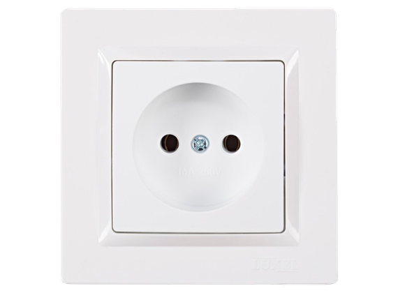 Розетка внутренняя 1-я без заземления (белая) IP20 Latina Ny95000052