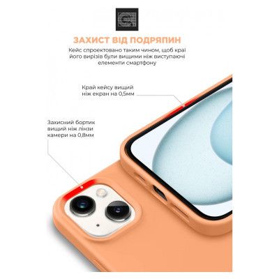 Чехол для мобильного телефона Armorstandart ICON2 MagSafe Apple iPhone 15 Plus Orange Sorbet (ARM72740) | Зображення 4