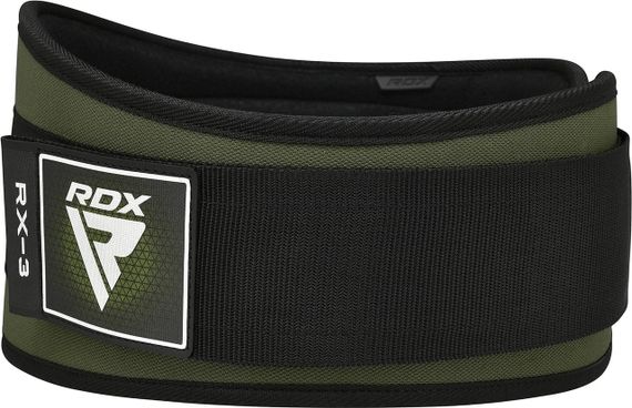 Пояс для важкої атлетики RDX RX3 EVA Curve неопреновий Army Green M | Зображення 7