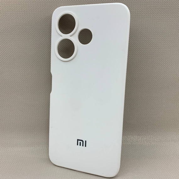 Чохол з логотипом для Xiaomi Redmi 13 | Протиударний | Soft Touch | Білий