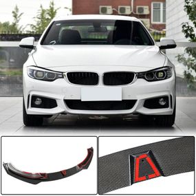 Накладка на передній бампер Lip V2 (для M-Sport, Карбон) для BMW 4 серія F-32 2012-2020 рр