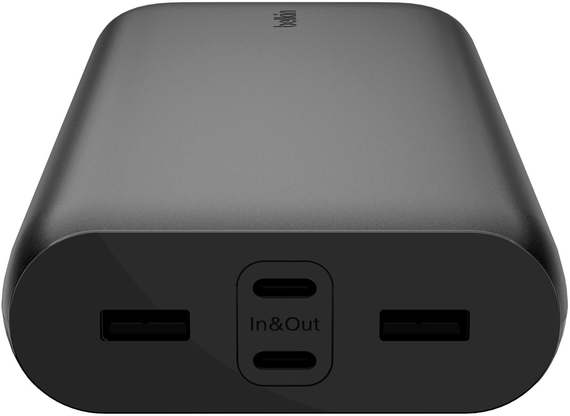 Акумулятор портативний Belkin літій-іонний Power Bank 26000мА·год, 32Вт, USB-A/USB-C PD PPS, чорний (BPB016BTBK) | Зображення 3