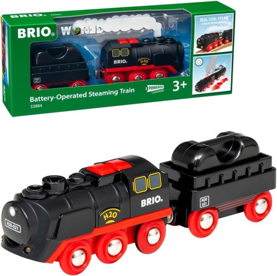 Моторизований поїзд BRIO World 33884 на батарейках і з парою