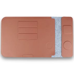 Подставка-чехол для ноутбука STAND JD-S101 с БЗУ 4in1 15W (13-14'') Brown