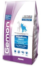 Корм Gemon Dog Medium Adult Tonno сухой с тунцом и рисом для взрослых собак средних пород 3 кг