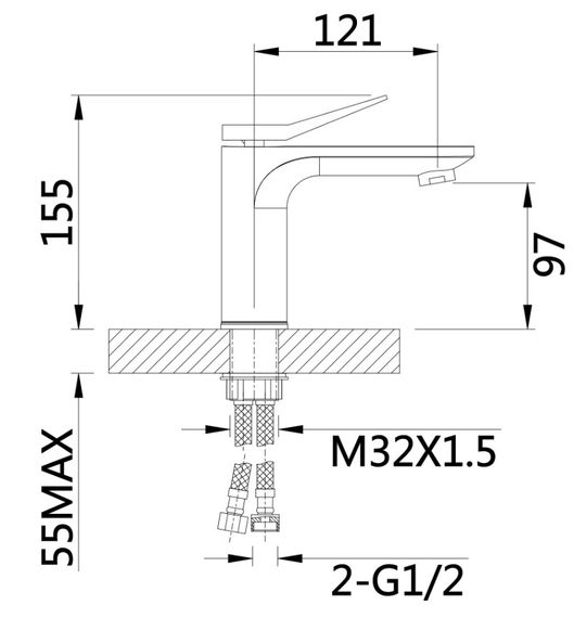 Змішувач для раковини Qtap Presto QTPRE270CRM45571 | Зображення 3