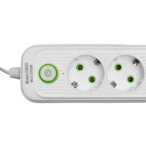 Мережевий фільтр-подовжувач 3 розетки 3xUSBxA 1xUSB-C 3м білий HP-5-33 | Зображення 3