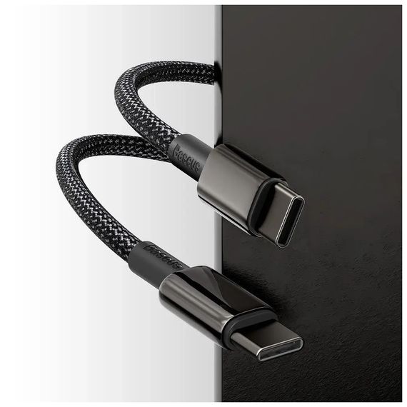 Дата кабель USB-C to USB-C 1.0m 100W black Baseus (CATWJ-01) | Зображення 9