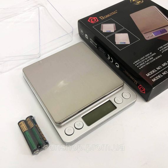 Точные электронные весы для ювелирных изделий Domotec MS-1729B 500 г, Электронные весы для золота UW-88 | Зображення 2