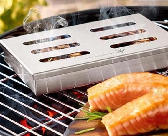 Стальной контейнер для копчения. для щепы 21х13х3,5 см серебристый Grill Master | Зображення 3